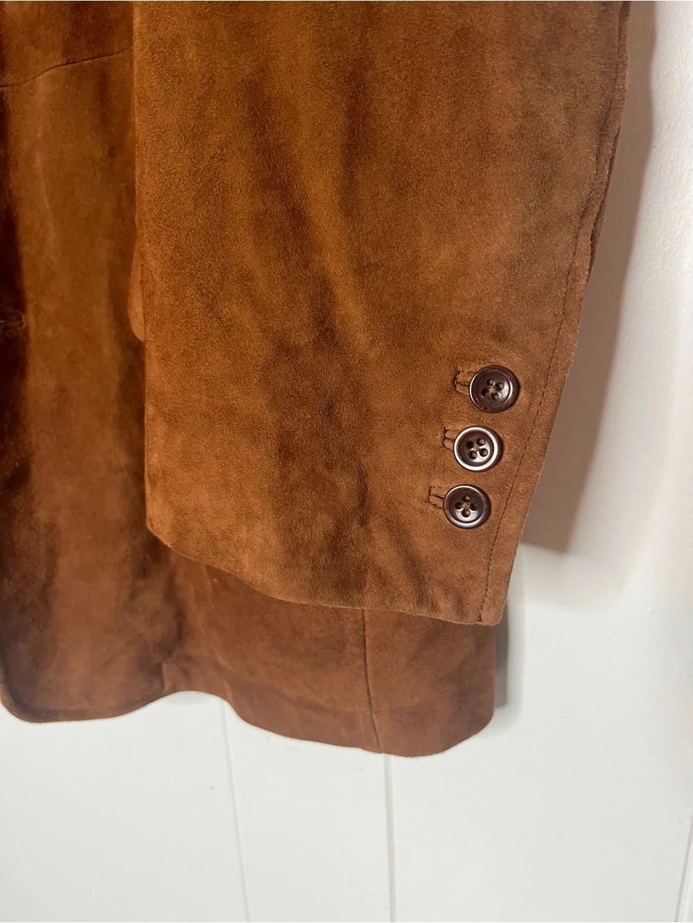 Orvis Classic Men's Brown Suede Blazer Jacket 2 Button Front Size 38